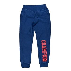 Womens Y2K Champion Reverse Weave Blue Jogger Sweatpants Size M